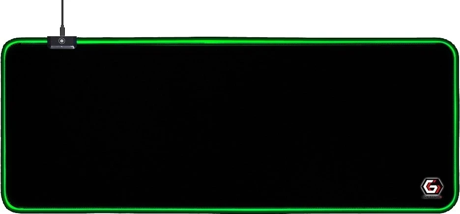 Mauspad Gembird MP-GAMELED-L, črn