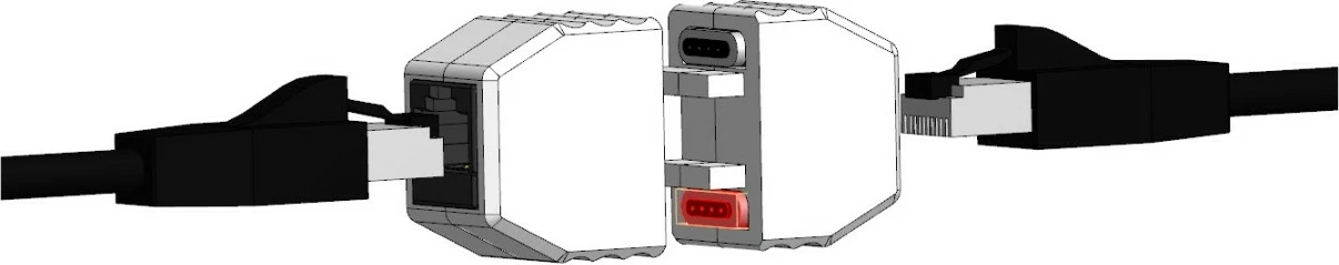 Magnetni ovitek RJ-45 ALLNET ALL-RJ45-MAGNET, RJ-45, bel