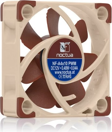 Hlajenje Noctua NF-A4x10 PWM, 4 cm, rdeč