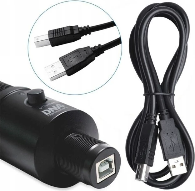 Komplet mikrofonov DNA PROFESSIONAL CM USB KIT, USB, za podcaste, črn