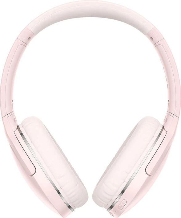 Slušalke čez uho brezžične, Baseus Encok D02 Pro NGD02-C01, Bluetooth 5.0, 40 ur baterije, 40 mm zvočniki, zložljive, rožnate