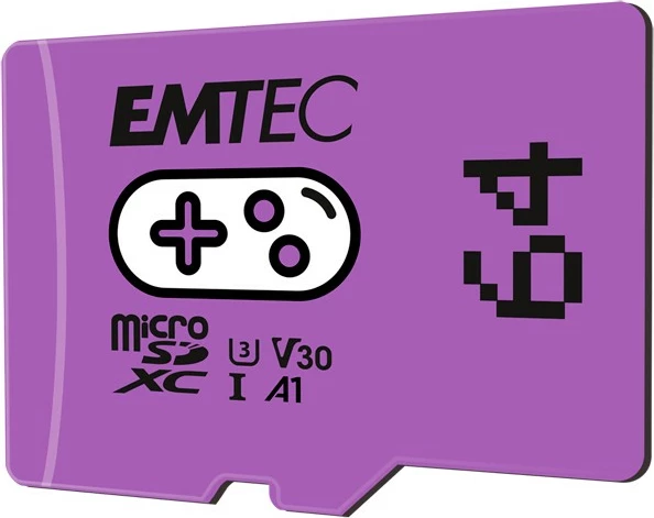 Kartica spomina 64 GB MicroSDXC EMTEC ECMSDM64GXCU3G, UHS-I U3 V30, vijolična