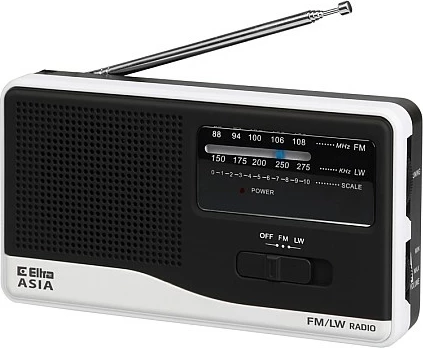 Prenosni radio Eltra ASIA 810, mono, FM/AM, črno-belo