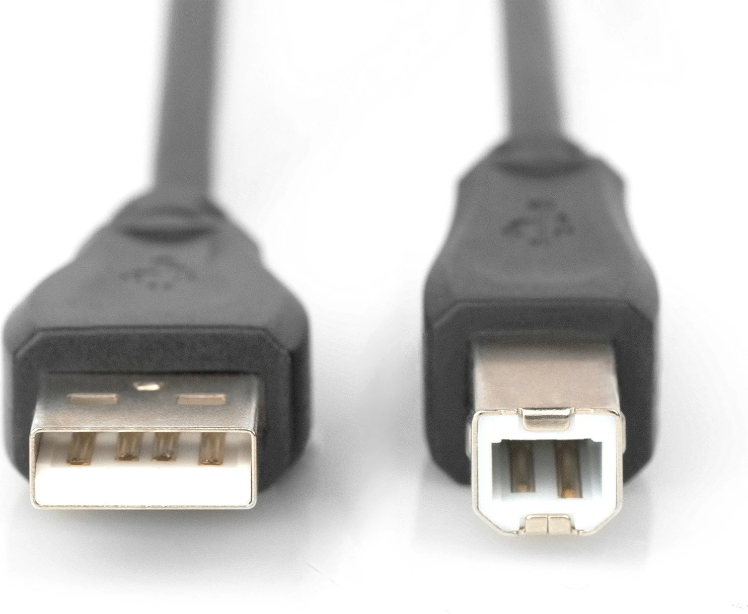 USB kabl USB 2.0 Digitus, 1 m, USB A na USB B, moški/moški, črn