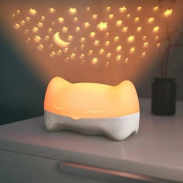 Projektor v obliki sove Benbat Hooty Owl PS188, za otroke, bel