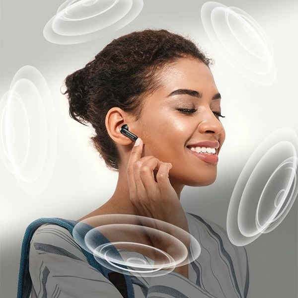 Slušalke Bluetooth AWEI TP97 TWS, in-ear, Bluetooth 5.4, zložek za polnjenje, črne