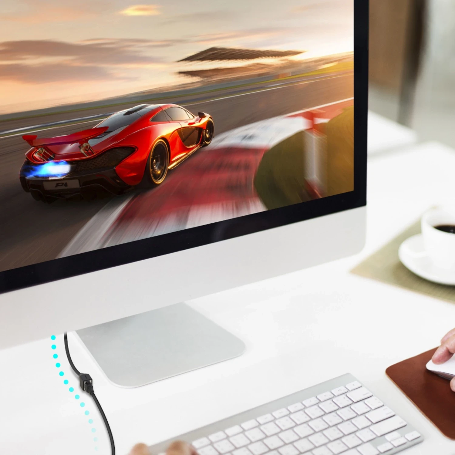 Zgostilec UTP, Unitek 0,5 m, črn