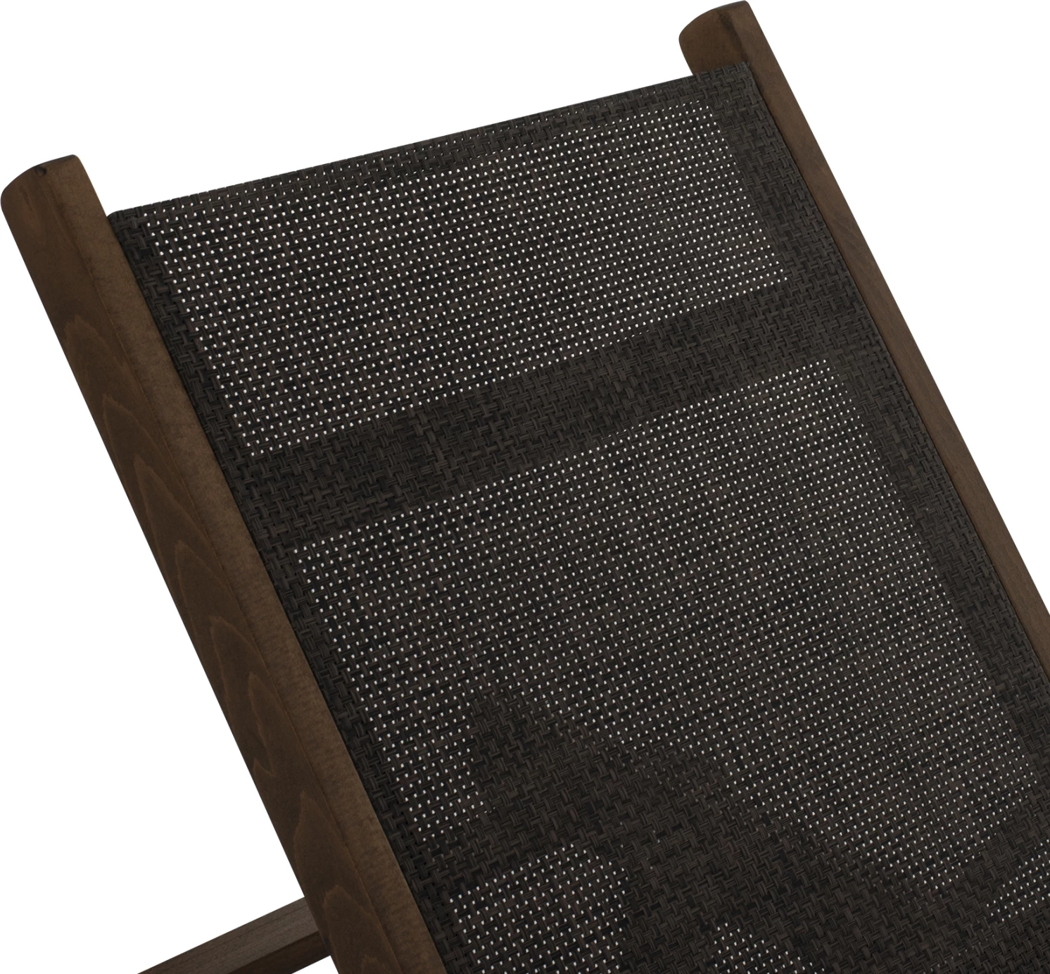 Profesionalni ležalnik iz bukovega lesa v barvi oreha in rjavi tekstileni 200x61-66x31-91Hcm.FH10356.04