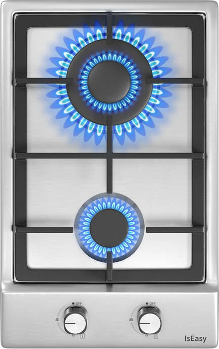 Gasilna kuhalna plošča IsEasy MGBS-312A, 2 gorilnika, inox, vgradna