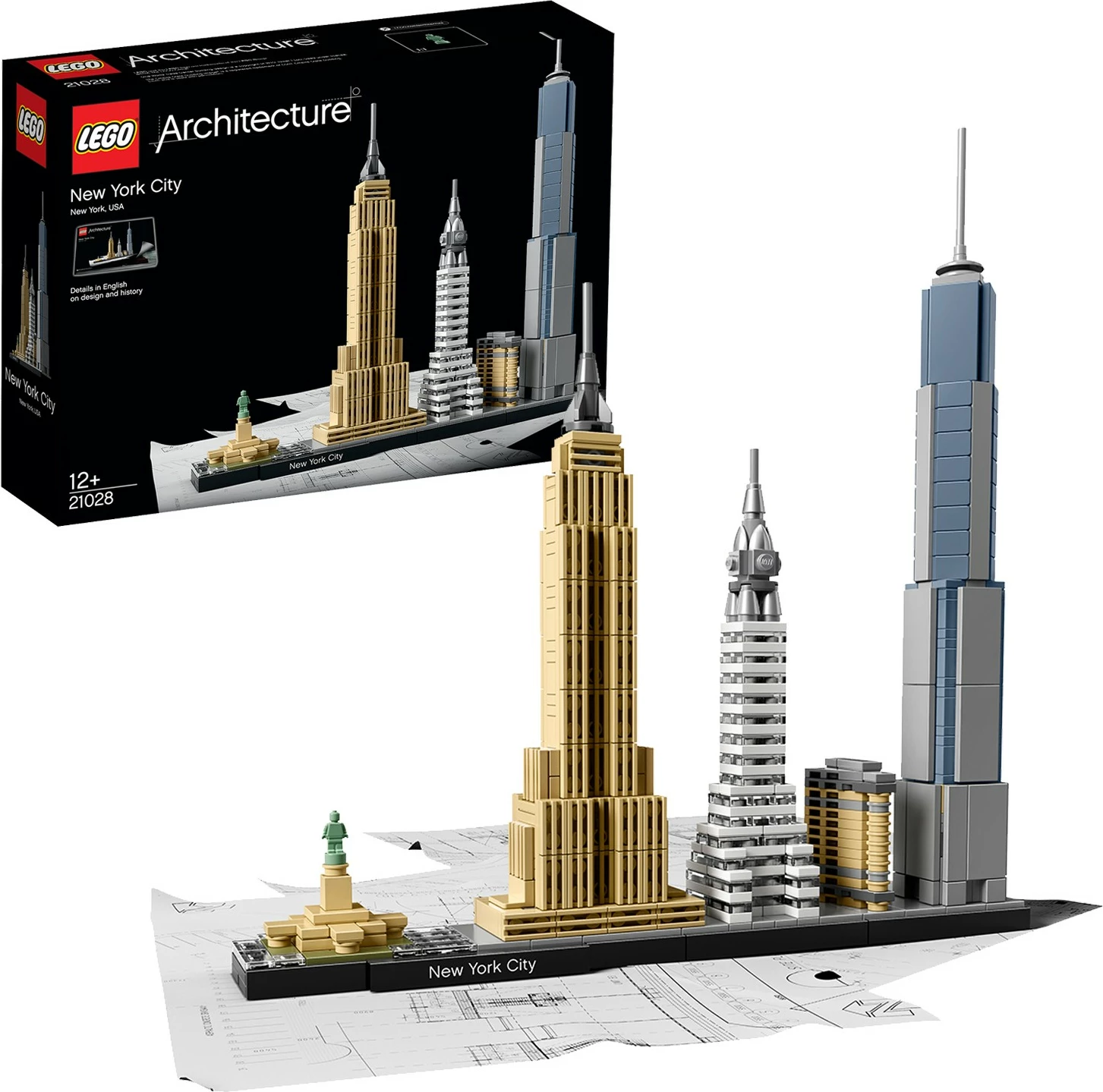 Model New York City (LEGO Architecture) 21028, 598 kosov, večbarven