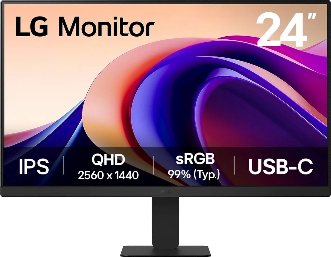 24" IPS 4K Ultra HD monitor, LG 24U631A-B, črn, 100 Hz