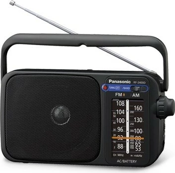 Mono radio Panasonic RF-2400DEG-K, AM/FM, črn