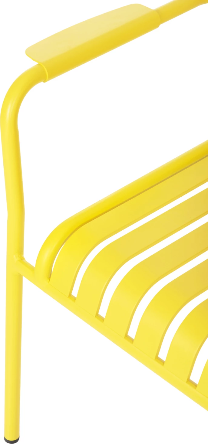 Aluminijasti naslanjač RACHEL FH6088.06 rumen 63x58x85H cm