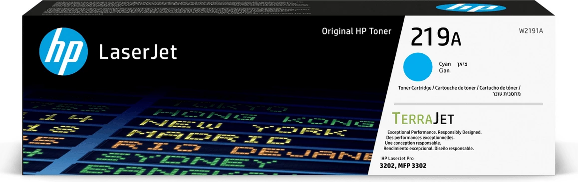 Toner kartuša HP 219A W2191A, 1200 strani, standard, Cijan