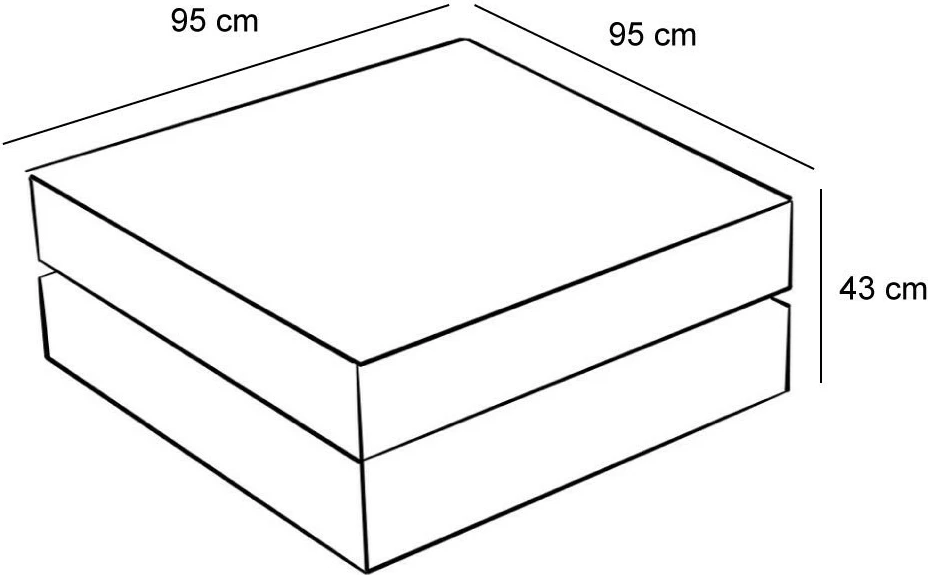 Pouf iz semiša, rjav, Atelier del Sofa, Comfort