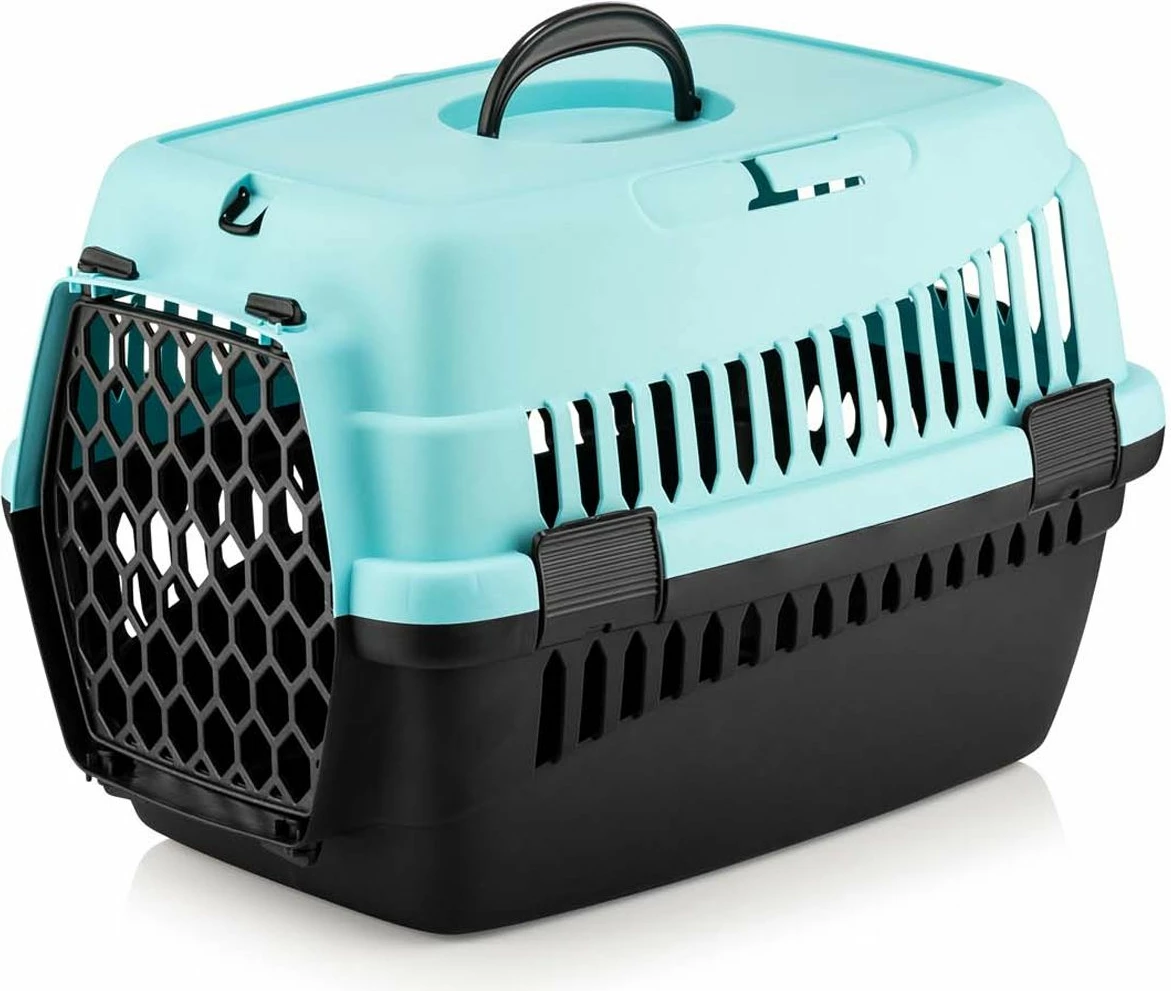 Prevozna škatla za hišne ljubljenčke, turkizna, Paws & Whiskers 5096-R-4