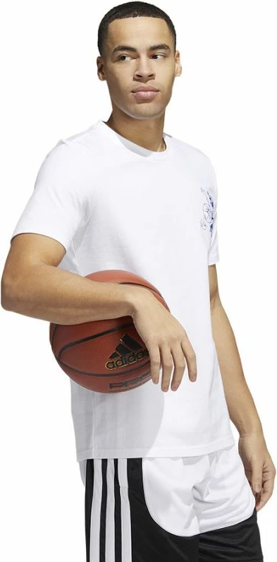 Majica za moške adidas, bela