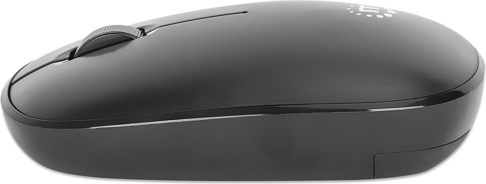 Brezžični miška MANHATTAN MW3050, USB, 3 gumbe, črna