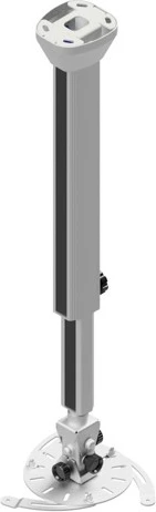 Stropni nosilec za projektor, Edbak PMV200W, bel, nastavljiv 65–100 cm