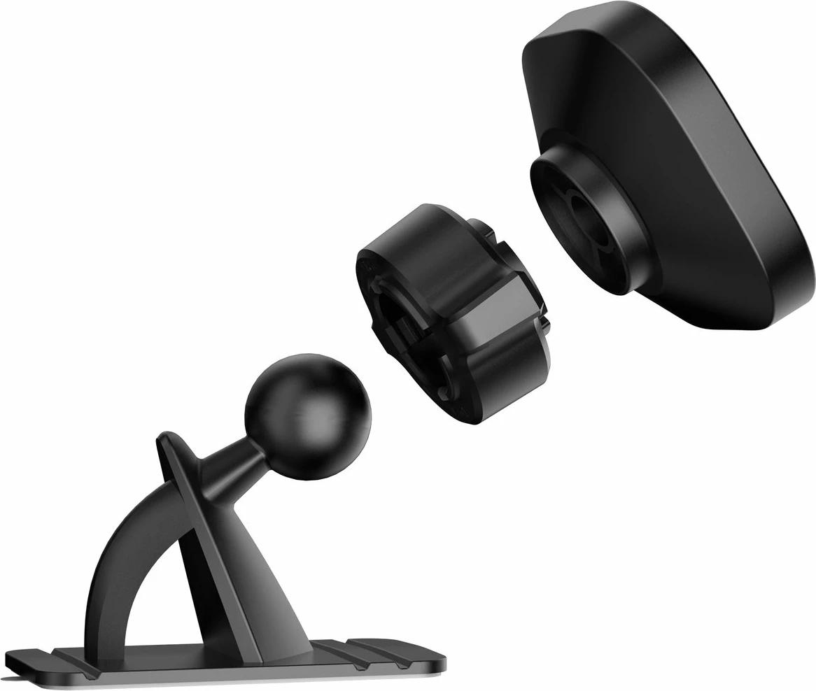 Magnetni nosilec za telefon za avto Dudao F6C, črn