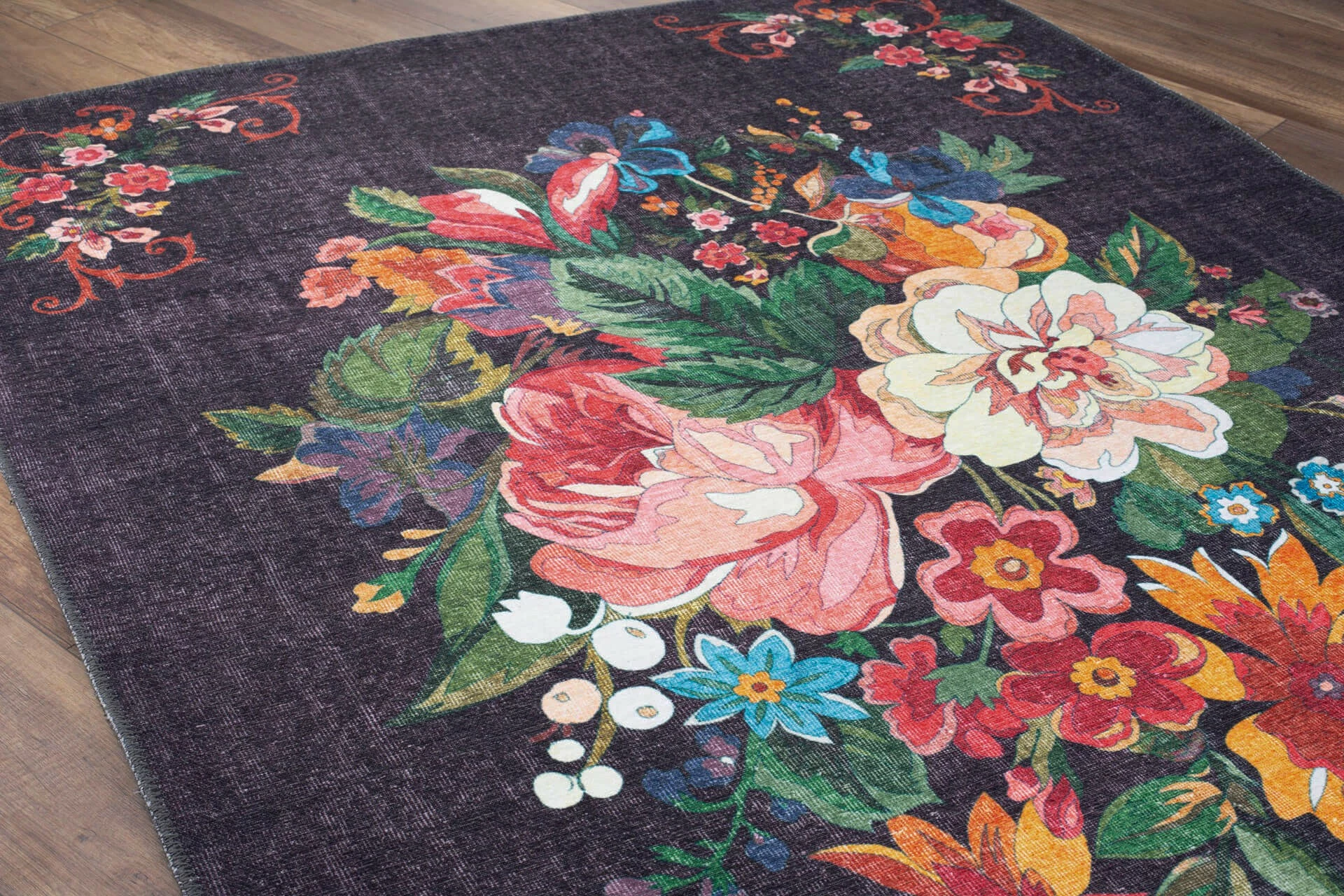 Preproga za hodnik Hypnose Conceptum Soul Chenille, črna, 75 x 150 cm