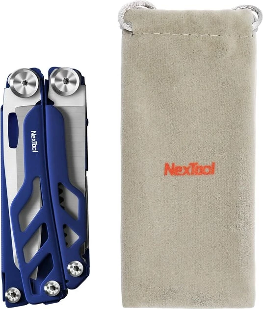 Večnamensko orodje 16 v 1 NexTool FLAGSHIP Pro NE20271, modro z torbico za pas