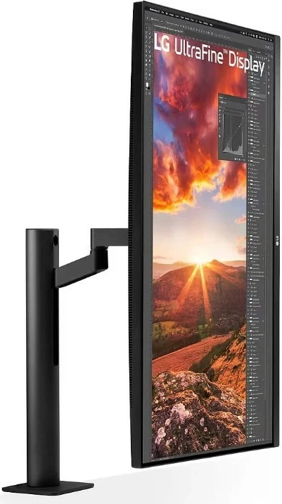 31-palčni 4K IPS zaslon, ergonomski zaslon LG UltraFine Ergo 32UN880K-B, črn