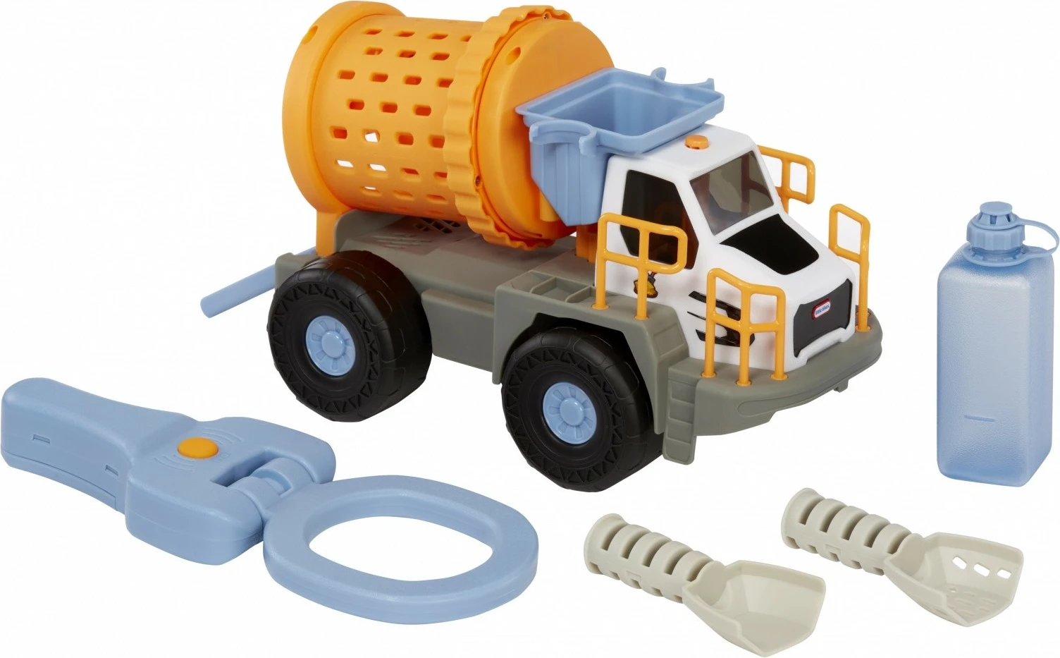 Set kamion rudarski Little Tikes Mining Truck Big Adventures, plastika, 27 cm, azurno/sivo/oranžno/belo