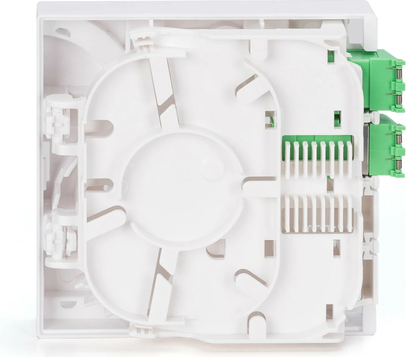 Optična skrinjica FTTH, 2x LC/APC DX, 4 vrat, 80 mm, bela Digitus