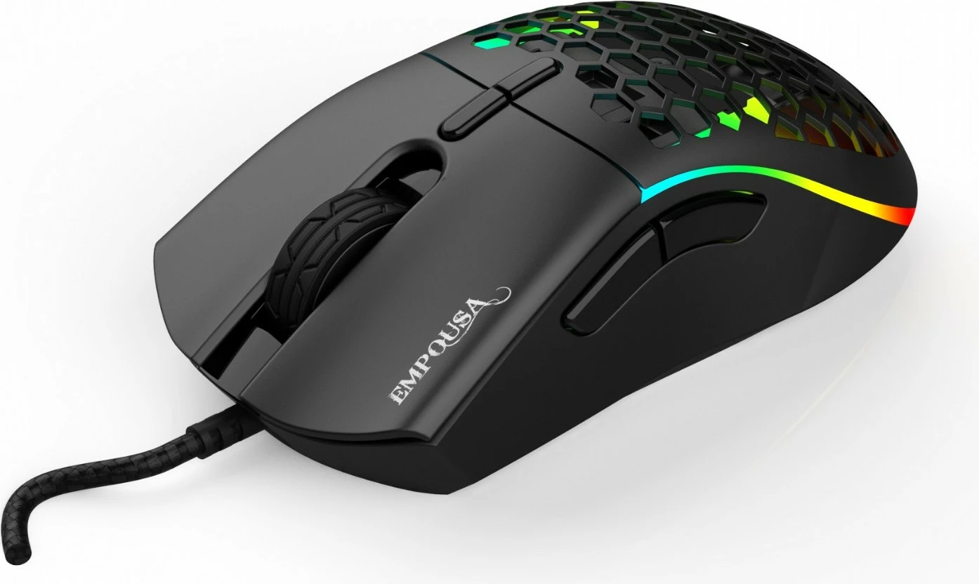 Gaming miš Inca IMG-GT20, 10000 DPI, RGB, 7 gumbov, USB, črn