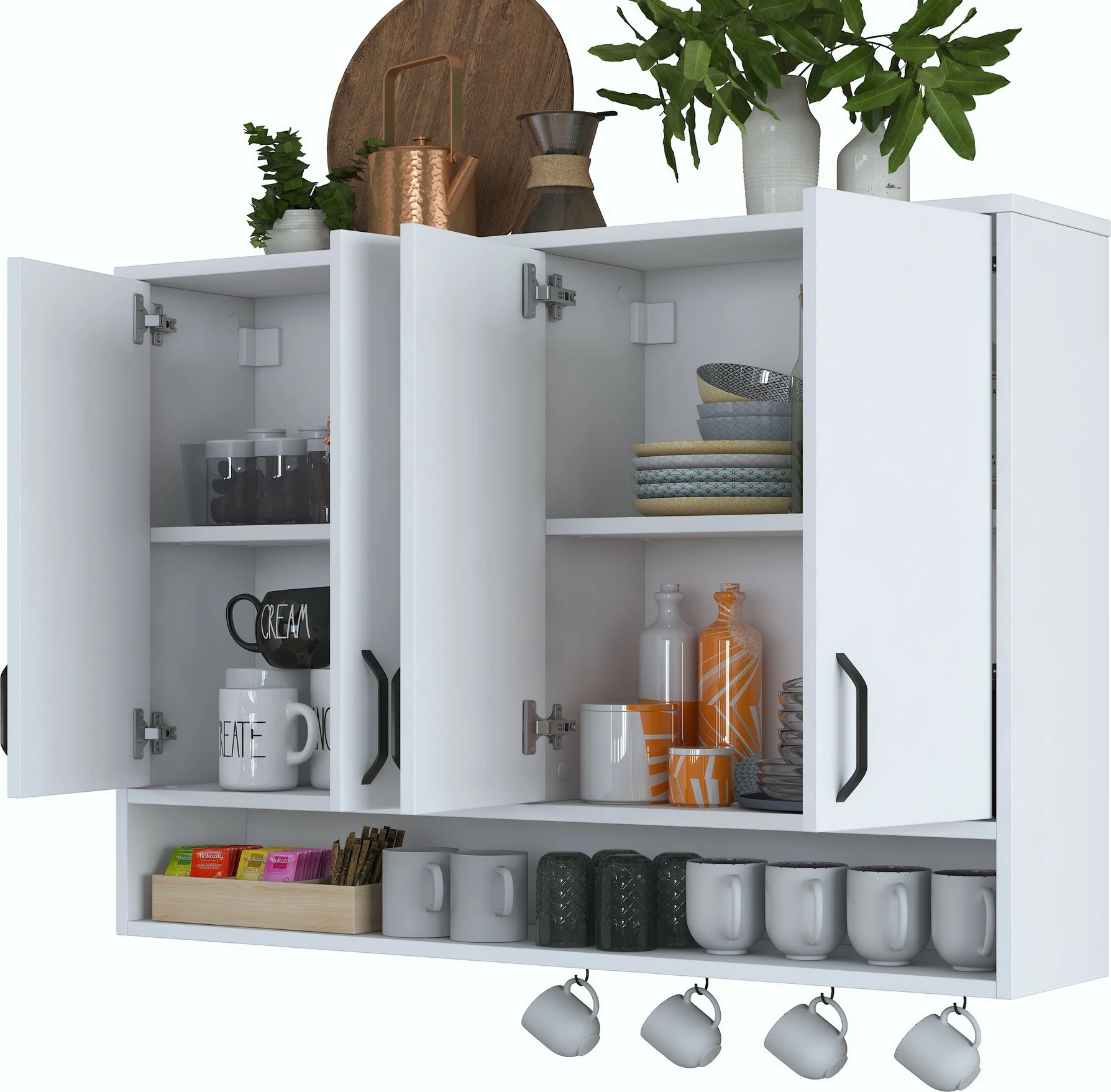 Stenska omarica Skye Decor JE199 - 3812, bela