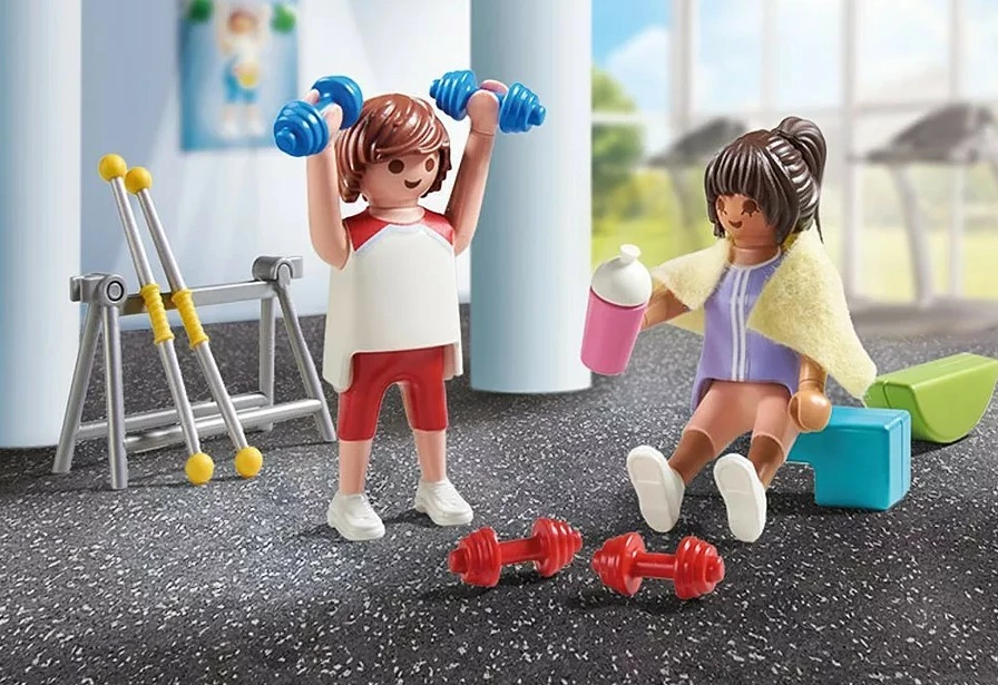 Set z vadbenimi pripomočki in figuricama Playmobil My Life 71806, večbarven