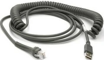 Spiralni kabel Datalogic CAB-467, USB Type A, 3,6 m, črni