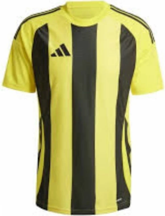 Majica za moške, adidas Striped 24 JSY IW2146, črna in rumena