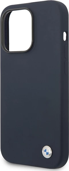 Silikonska zaščitna prevleka, BMW BMHMP14XSILNA za iPhone 14 Pro Max 6,7", MagSafe, mornarsko modra