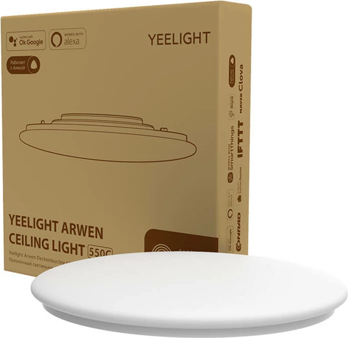 Pametna stropna luč Yeelight Arwen Ceiling Light 450C, Ø495 mm, 50 W, 4000 lm, bela