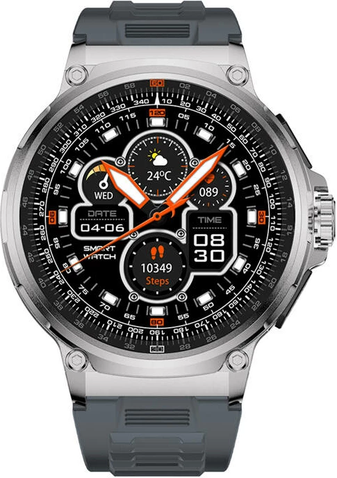 Pametna ura 1,85-palčna Colmi V69, Bluetooth, IP68, srebrna