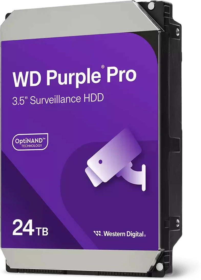 Notranji trdi disk 24 TB, 7200 RPM, 3,5", Western Digital Purple Pro WD240PURP, Serial ATA III
