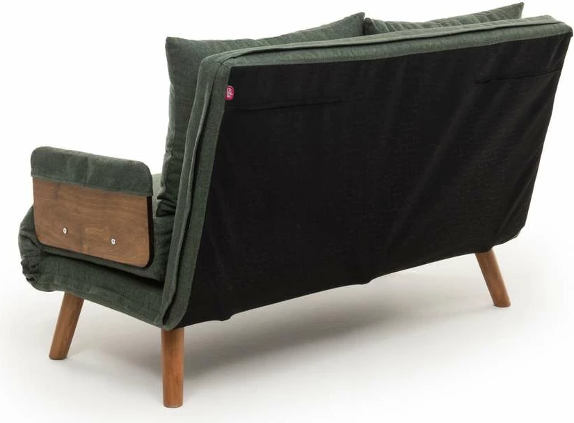 Raztegljiv dvosedežni kavč Cosmo, zelene barve