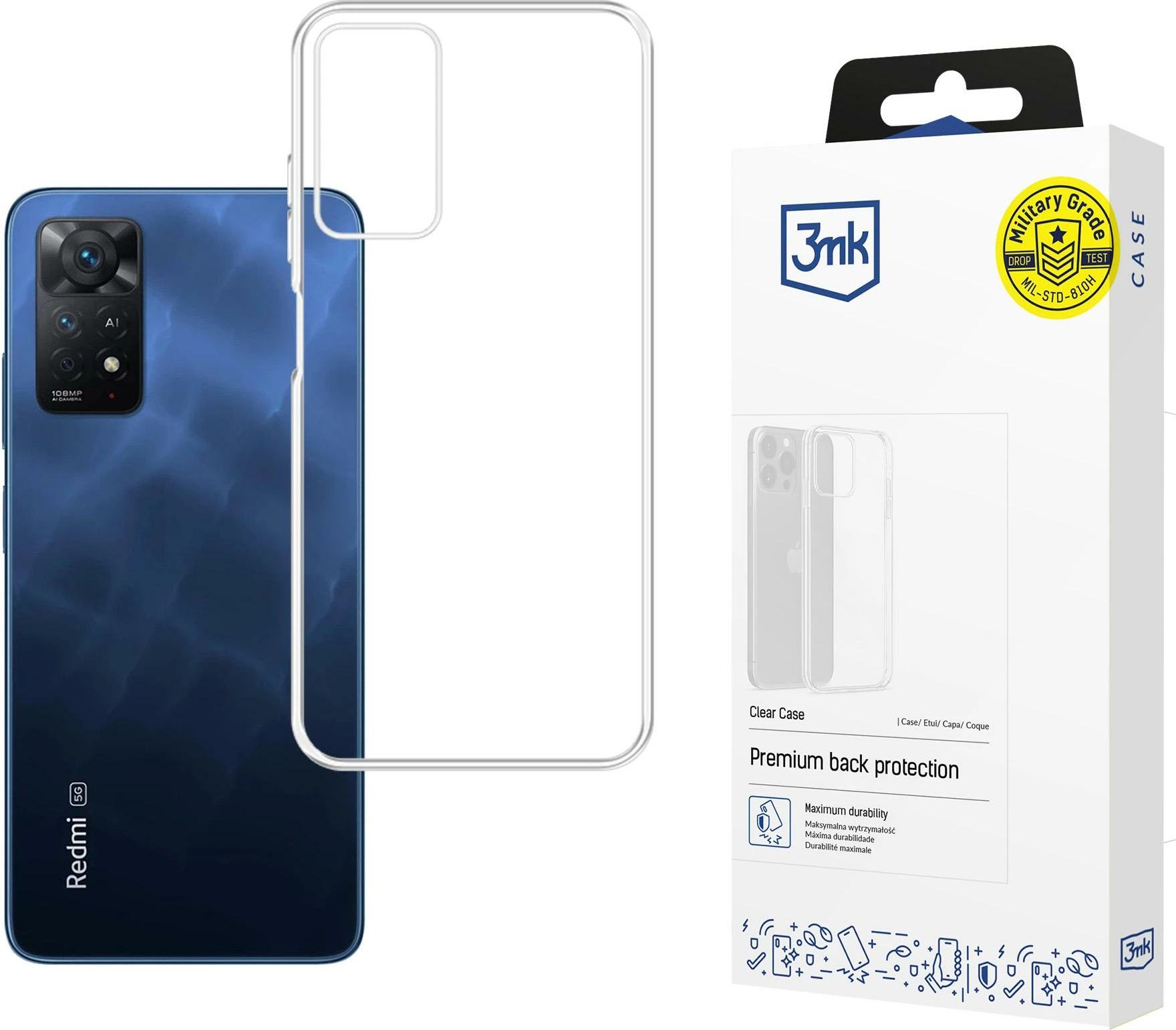 Prozorno ovitek Clear Case za Xiaomi Redmi Note 11 Pro, 3mk
