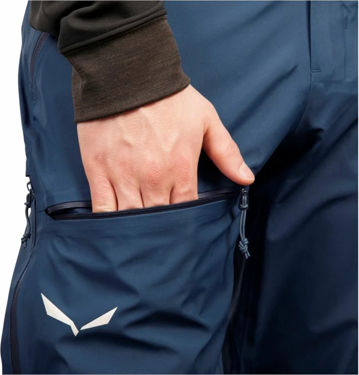 Dolge hlače za moške Salewa, črne