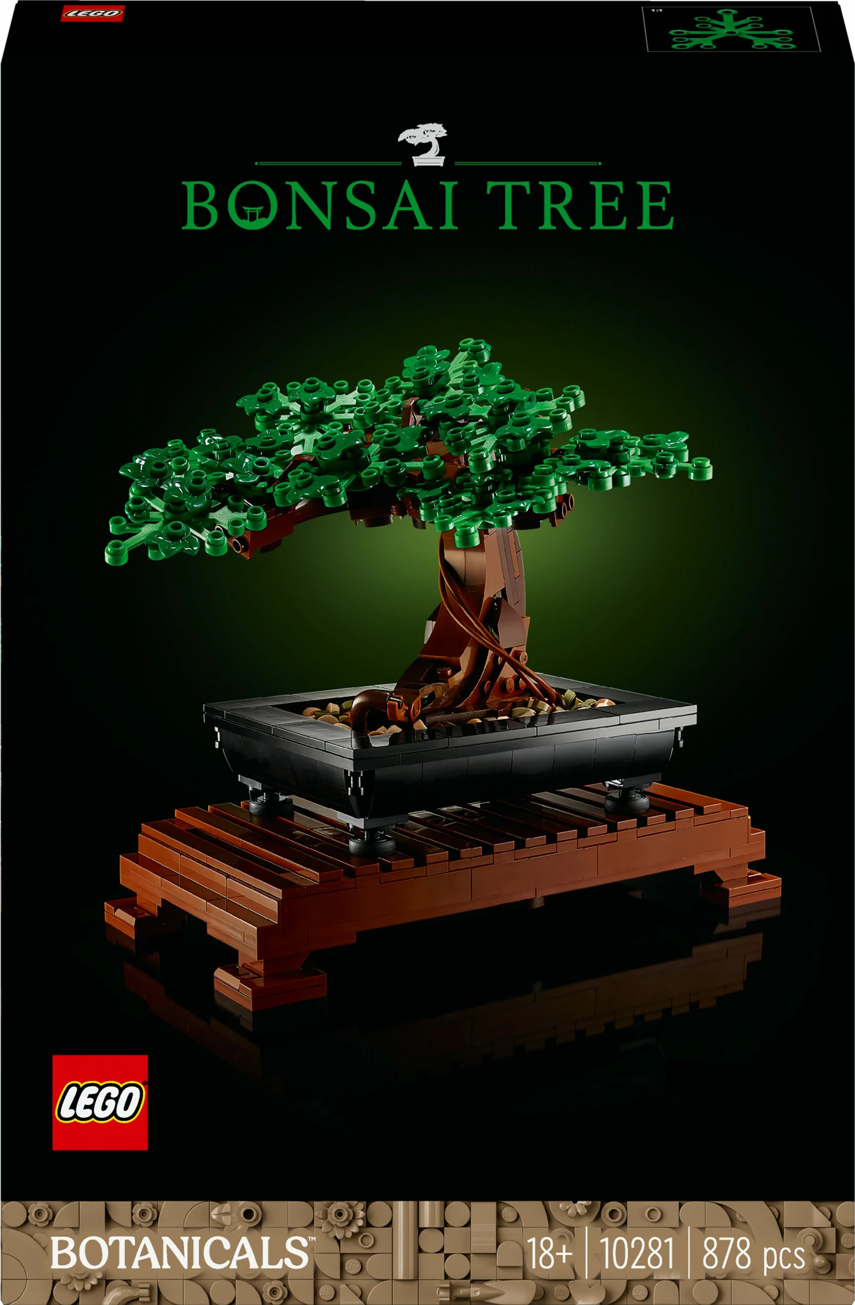 Set za izdelavo bonsaja LEGO Creator Expert, 878 kosov, plastika, večbarven