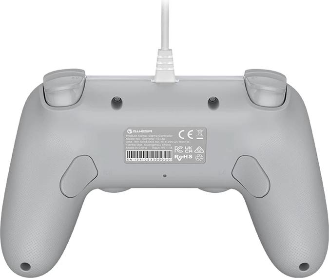 Žični kontroler GameSir T3 WT Tegenaria Lite, 1000 Hz, palice s Hall efektom, dva vibracijska motorja, bel