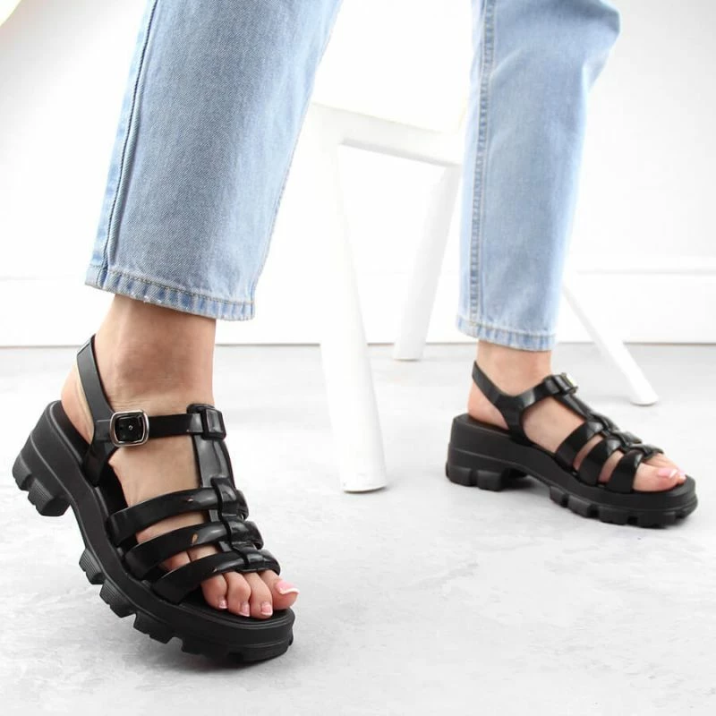 Aromatizirane sandale Zaxy, ženske, črne