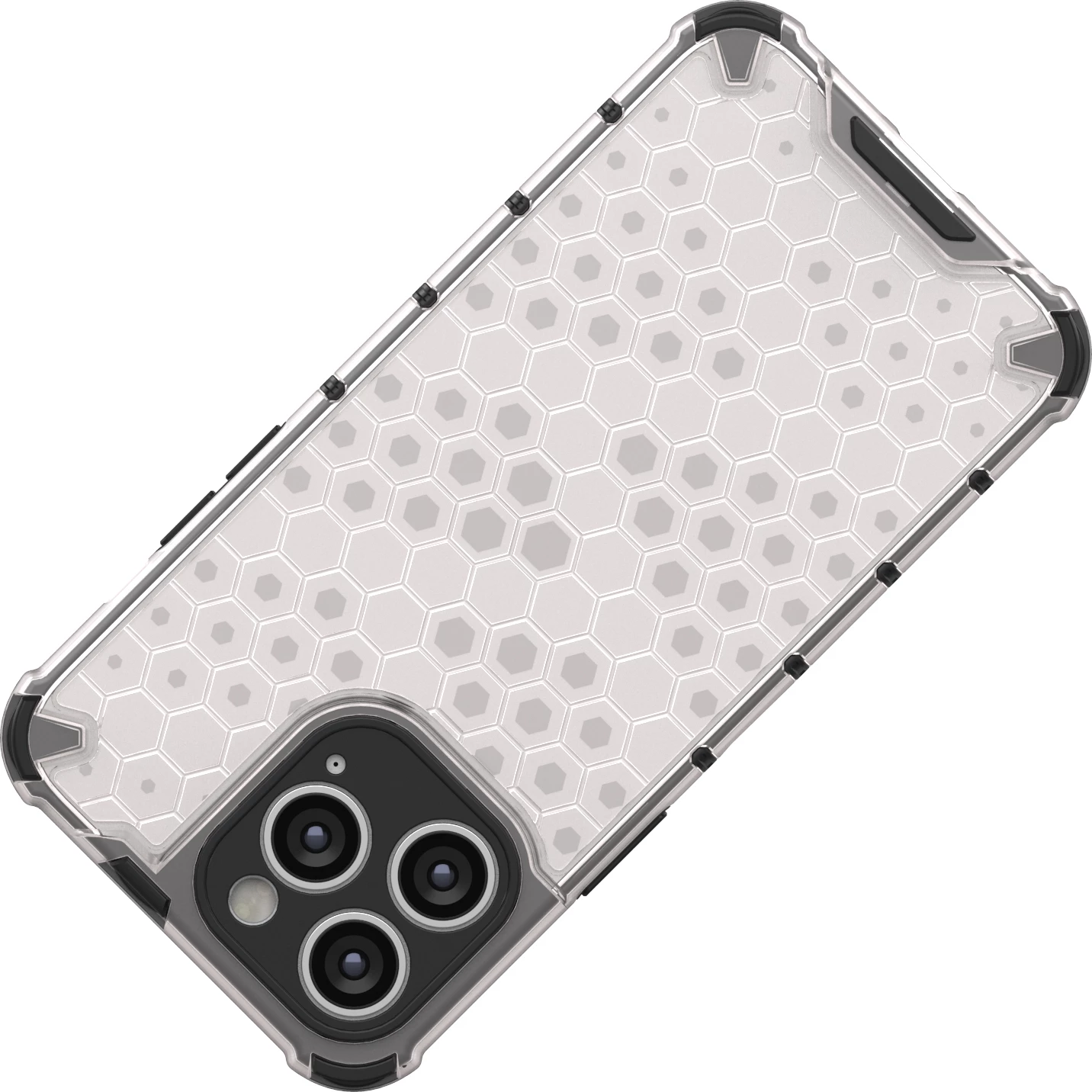 Ovitek Honeycomb Hurtel za iPhone 14 Pro, črn