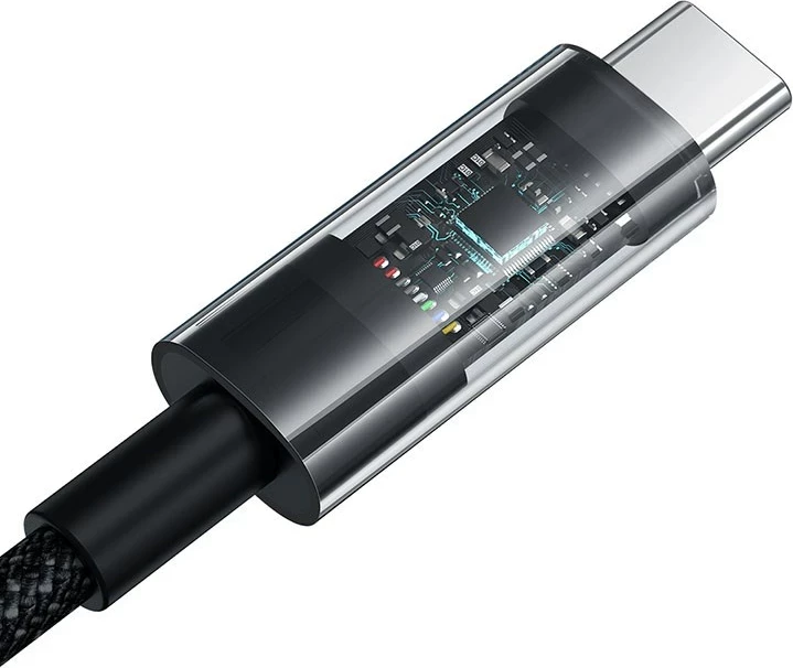 Kabel USB A na USB C, 2 m, 100 W, črna, Baseus Gem