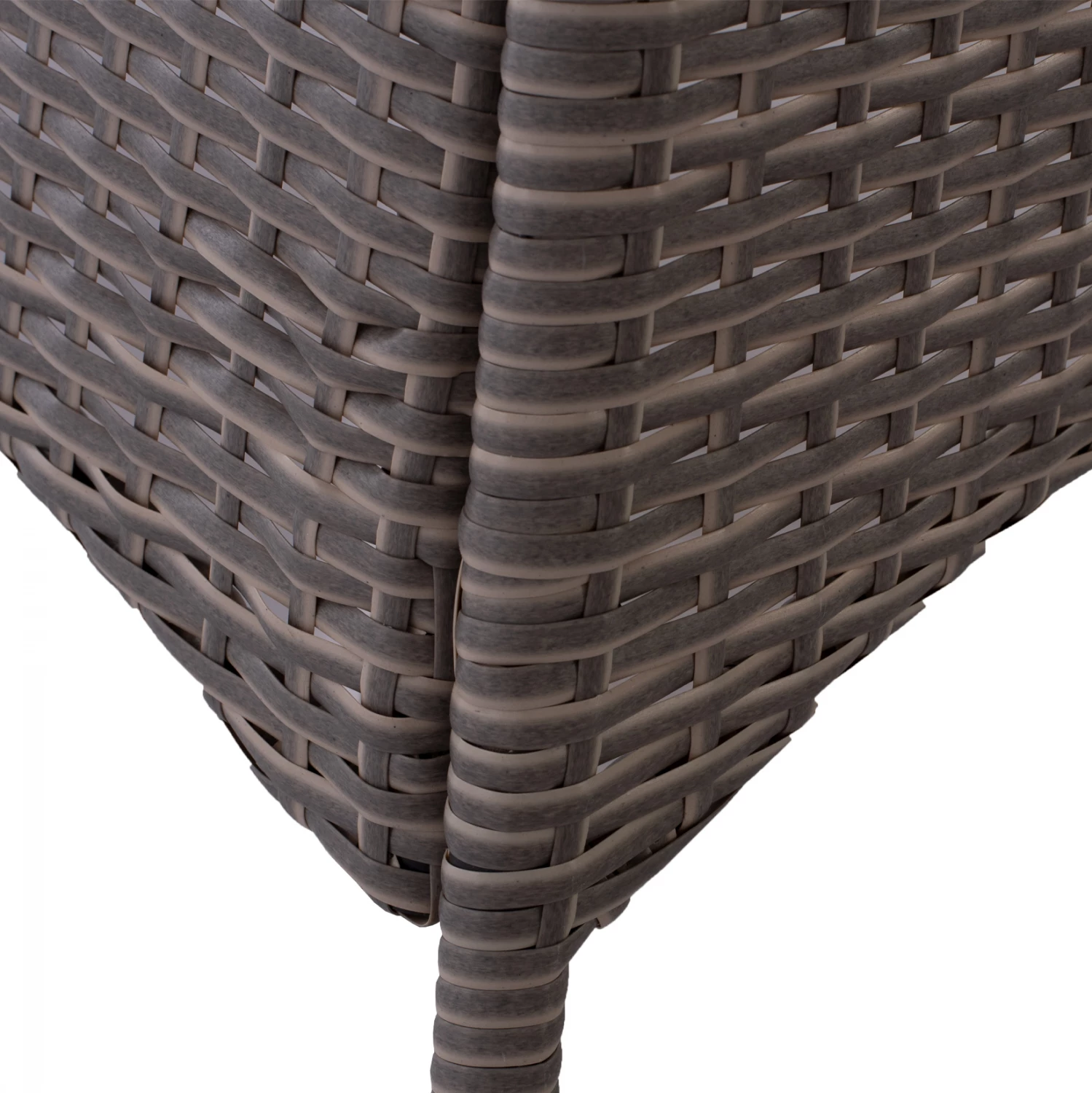 Kovinska miza Military iz ratana v sivi barvi FH5141.31 120x70x75 cm