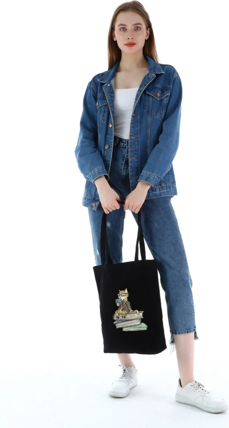 Tote torba Pauldavis, črna, Zoozie Bags, 35 x 40 x 8 cm