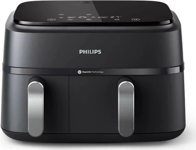 Cvrtnik brez olja, Philips NA351/00, črno/srebrn