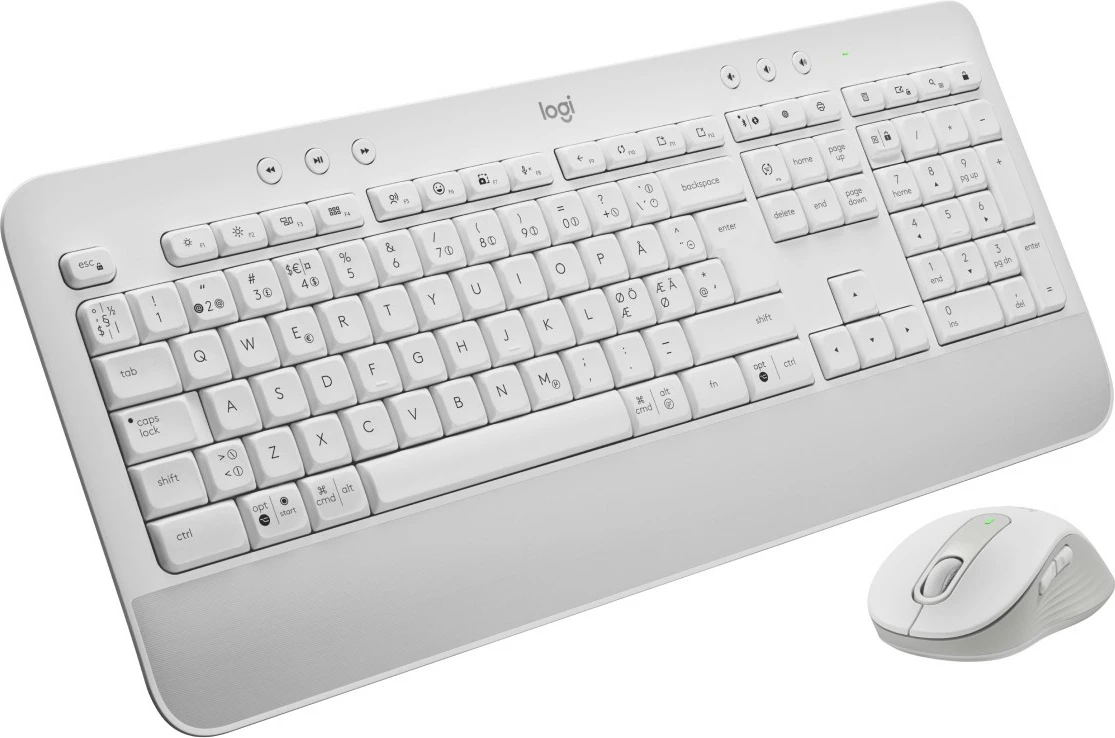 Set tipkovnice in miške Logitech Signature MK650 Combo for Business, brezžično, Bluetooth, QWERTY, belo